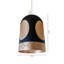 17cm H Glass Lamp Shade ( Screw On ) in Black And Gold