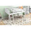 Lit mezzanine bas en bois avec échelle-291033159