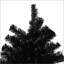Arbre de Noël artificiel de 6 pi de hauteur, arbre de Noël non éclairé avec 1000 pointes de branches, ouverture automatique, base en acier, décoration des Fêtes pour bureau personnel, noir-1763022947