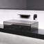 Robinet de lavabo de salle de bain noir mat en cascade - excellente fabrication en laiton, simple pour un réglage de la température et du débit de l'eau, installation en laiton de qualité de style bien rangé, modification rapide, conception compacte-127300391
