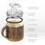 Asobu 470ml Double Wall Insulated Stainless Steel Travel Mug with Straw-97830355