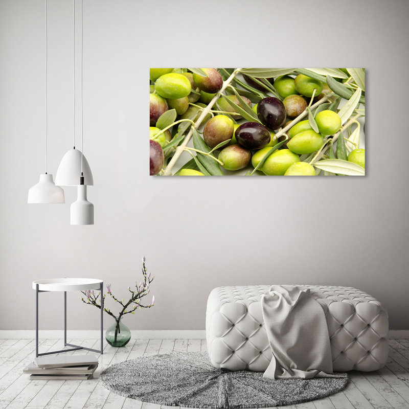 Fresh Olives - Wrapped Canvas Print