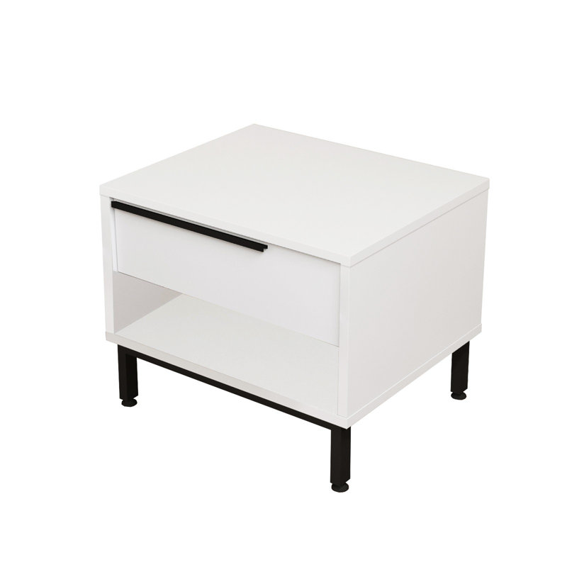 Table de chevet Colesen, Blanc