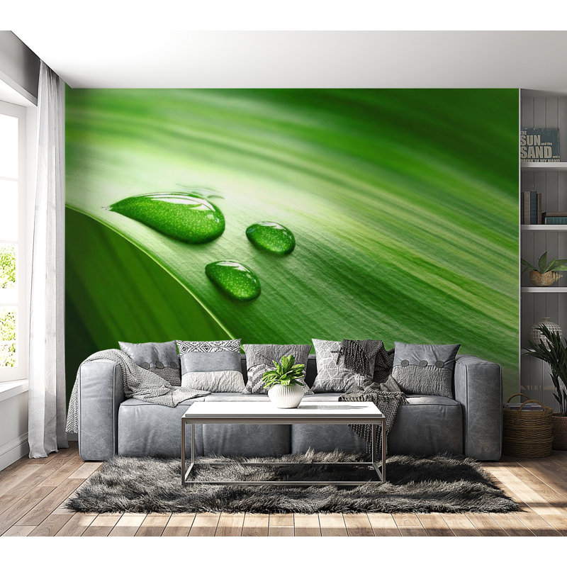 Floral Wall Mural, 90" L x 118" W