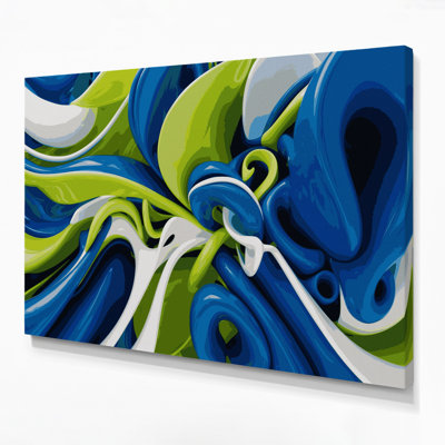 Art mural sur toile Biomorphic Abstraction 87
