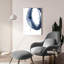 Art mural en verre Ivy Bronx «Bold Blue 2 Dark» par Mercedes Lopez Charro-796580196