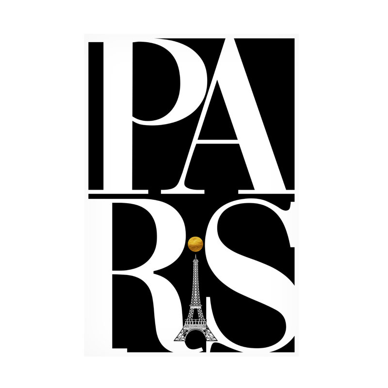 Art sur toile Tina Lavoie Paris, H 22 po x l 32 po