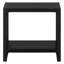2 tables d'appoint en métal et en stratifié noir, idéales pour le stratifié à pieds dans la chambre à coucher