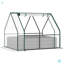 Lit de jardin surélevé galvanisé Outsunny avec mini couvre-serre en PVC