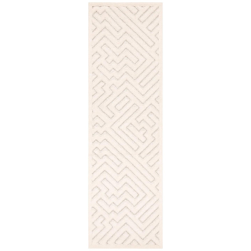Geometric Shapes Area Rug, Runner 2' x 8'