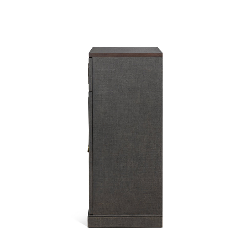 Hibiscus Hall Chest, Indigo, Seal Brown