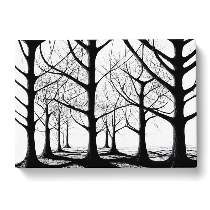 Alert Tree Forest - Wrapped Canvas, 50cm H x 76cm W x 3cm D