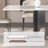 Light Luxury Marble Rectangular Dining Table Sets-105170529