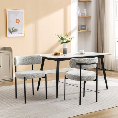 Ensemble de 2 chaises de salle à manger modernes, chaises d'appoint pour le salon