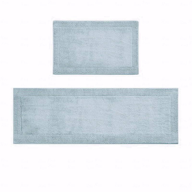 100% Cotton Tufted 3000 Gsm Reversible Bath Rug, Rectangle 1'9" x 2'10"