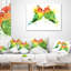 Coussin perroquets de la famille animal aquarelle-31481610-31481614