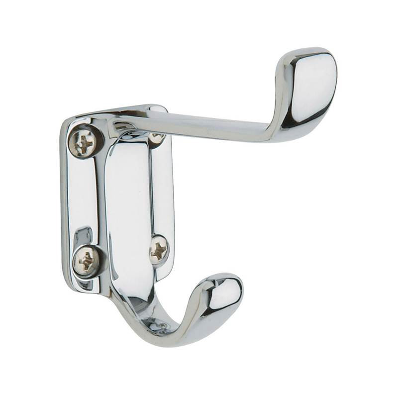 Costume Wall Hook, Bright Chrome