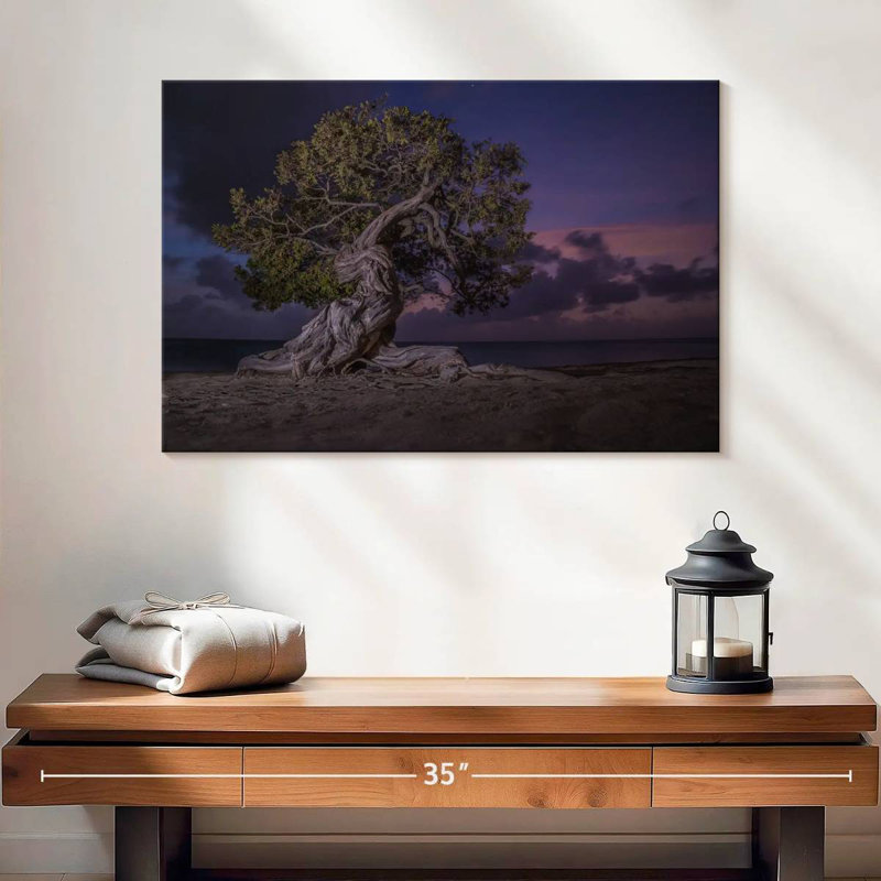 Arbre Aruba Divi Divi la nuit, H 16 po x l 24 po