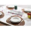Classico Piece Porcelain China Dinnerware Set - Service for 6