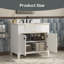 Meuble-lavabo autoportant avec comptoir en pierre artificielle-810700830