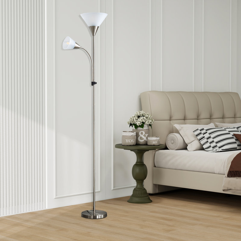 71.3” Tochiere Floor Lamp, Nickel