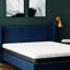 Très grand matelas de refroidissement très grand 8 pouces avec housse à changement de phase, mousse à mémoire de forme I-Gel ventilée, base à densité de 3 po testée et inspectée