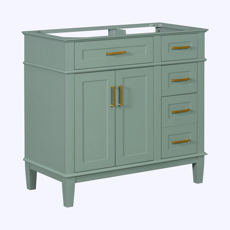 Modern Bathroom Vanity without Sink, Green