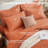 Sasttie Burnt Orange Queen Comforter Set 7-Piece, Pre-Washed Bed in a Bag-135537102-135537109