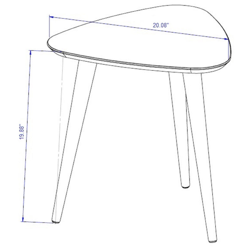 Michaelson End Table, Off White