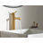 White Vitreous China Vessel Sink For Bathroom, 18 X 15.75 X 6 Inch Rectangle Sink With Porcelain Ceramic Bowl