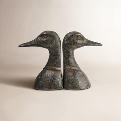 Cast Iron Duck Decorative Bookends