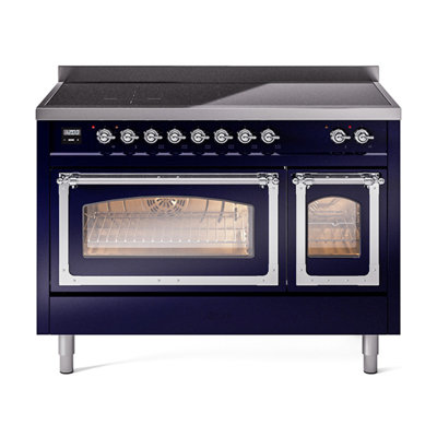 ILVE Nostalgie II Noblesse 48 dans la gamme d'induction, 6 éléments d'induction (porte en verre)