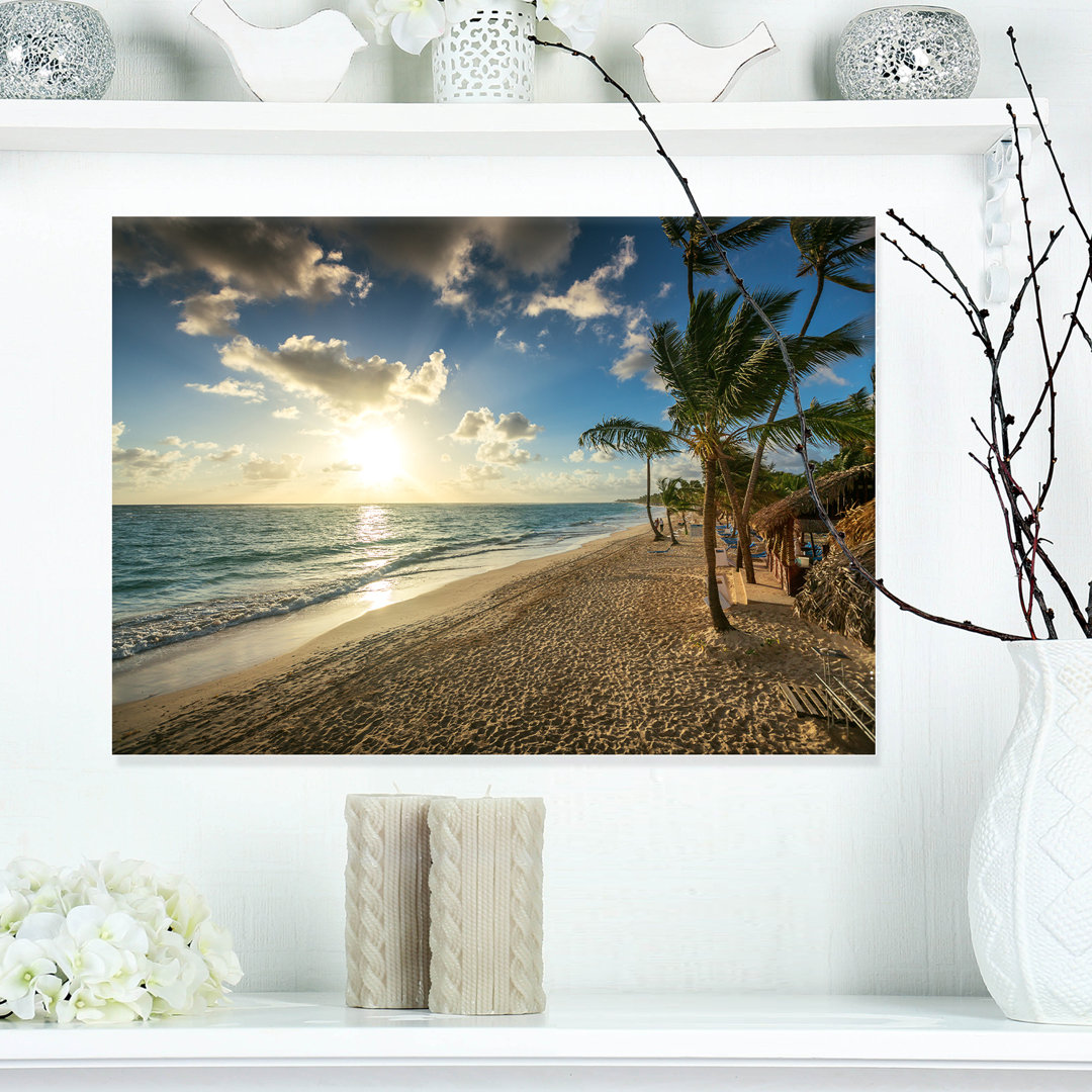 Beautiful Caribbean Vacation Beach - Photograph Print Design Art 