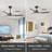 52" Outdoor Ceiling Fan Without Light With Remote Control-248694064
