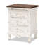 Table de chevet 3 tiroirs Audet
