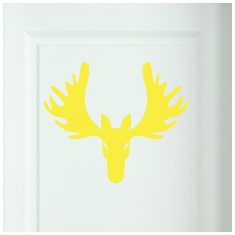 Animals Wall Decal, Bright Yellow