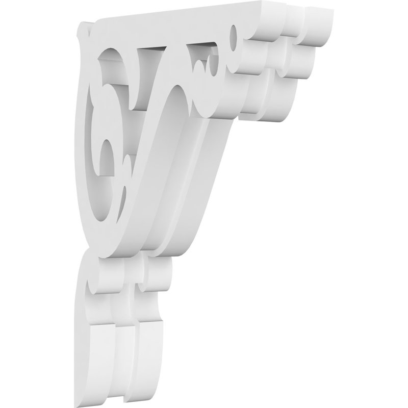Corbeau en PVC de qualité architecturale l 1 7/8 po x P 4 1/2 po x H 7 po, H 7 po x l 4,5 po x P 1,875 po