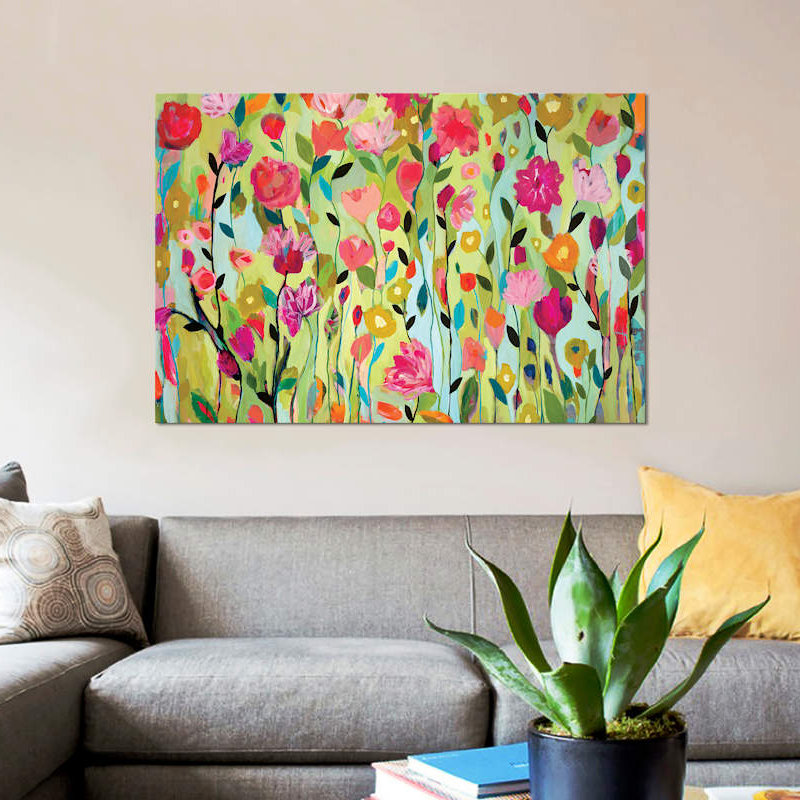 « prime i », impression sur toile, H 12 po x l 18 po x P 1,5 po, Toile tendue, Pas de tapis