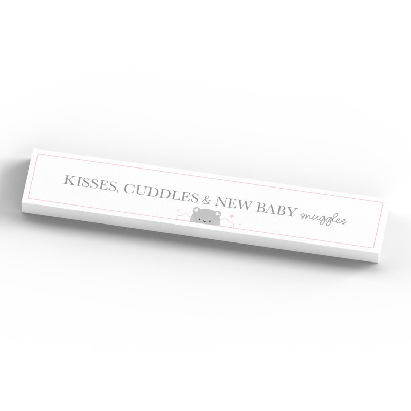 Fernanda Text & Numbers Letter Block, White/Pink