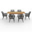 Ensemble repas d'extérieur 6 personnes Jessen-980016938