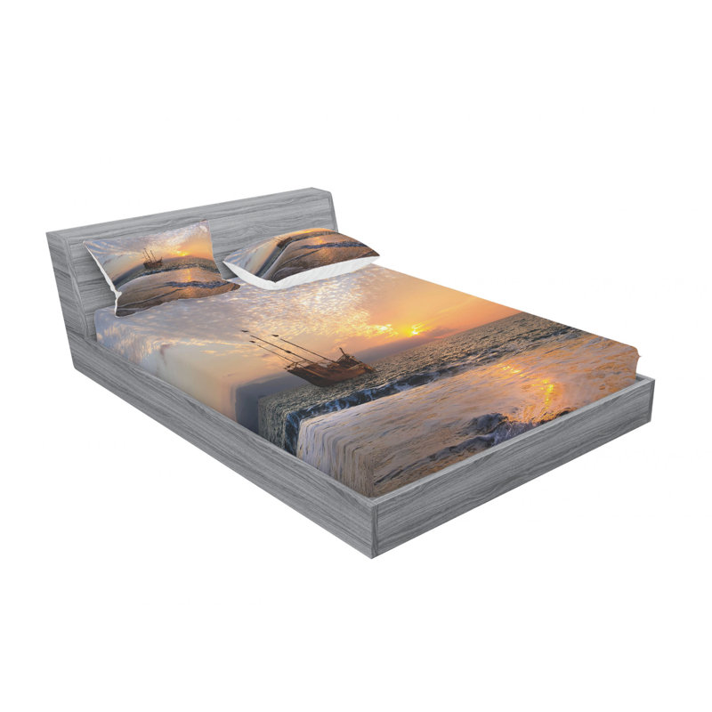 Microfiber Sheet Set, Full/Double Sheet Set with Fitted Sheet