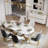 63" Modern Luxury Credenza Sideboard Buffet Cabinet With Table Top