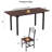 5 Piece Extendable Dining Set, 47”- 63” Extendable Dining Table With 4 Chairs, Kitchen Table Set With Mdf Wood Board And Metal Frame, For Small Space-169721955