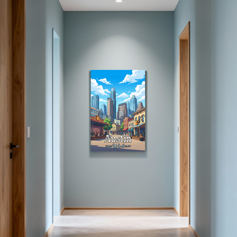 Paysages pittoresques et urbains Austin, H 18 po x l 12 po