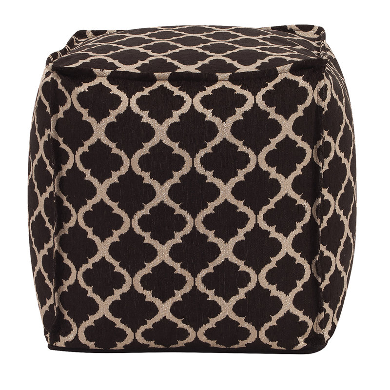 McBride Upholstered Pouf, Onyx