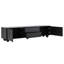 Console média minimaliste avec dispositif de rebond, centre de divertissement avec 5 pieds ronds en fer-129388635
