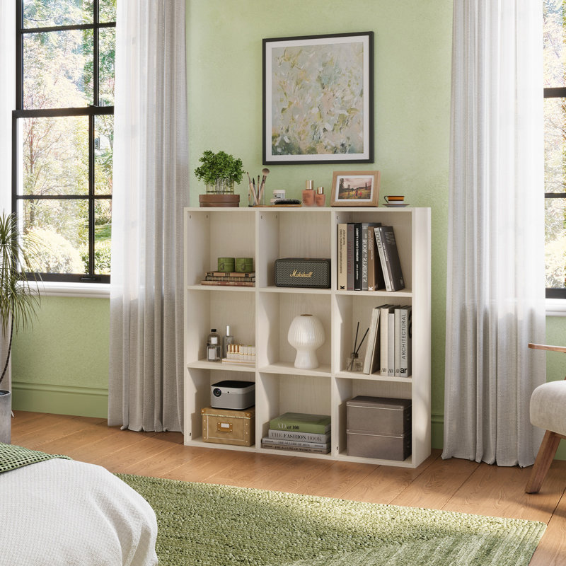 Timberhaven Bookcase, (6 Shelves) 39.37"H x 39.37"W x 9.45"D