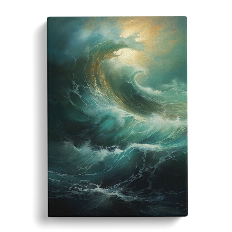 Ocean Modern No.2 - No Frame Print, 50cm H x 35cm W x 3cm D