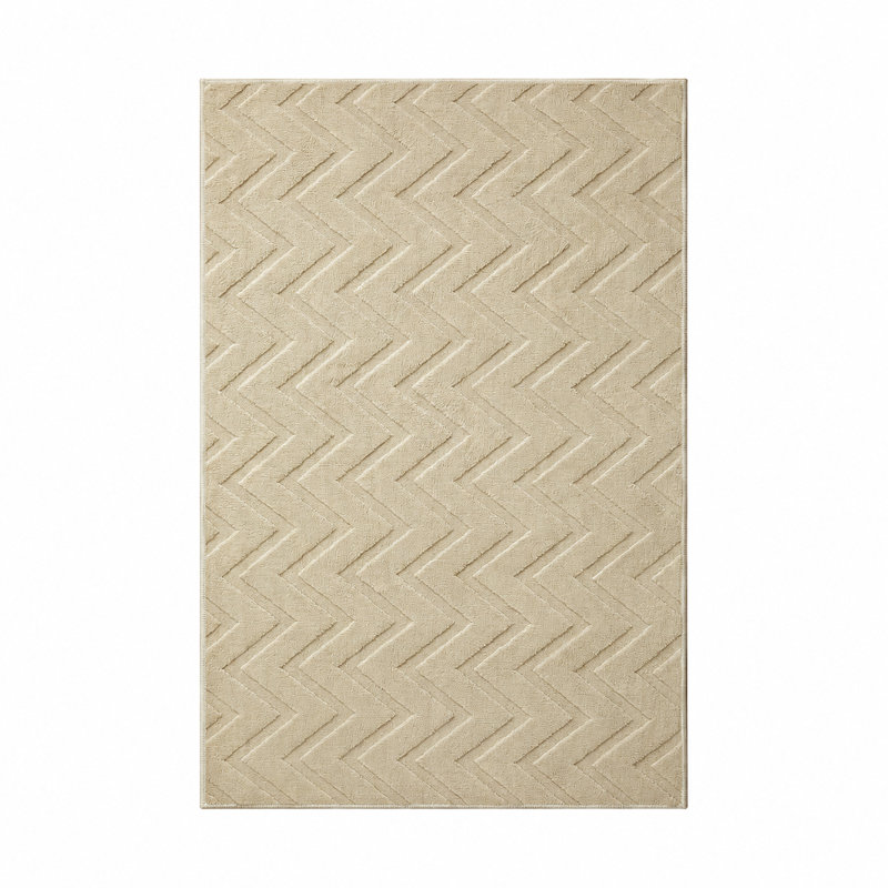 Geometric Shapes Machine Tufted Shag Area Rug, 200x290cm