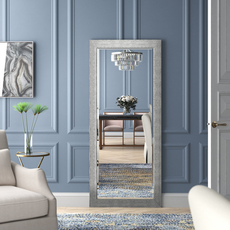 Miroir mural moderne et contemporain biseauté, 71 po x 30,5 po